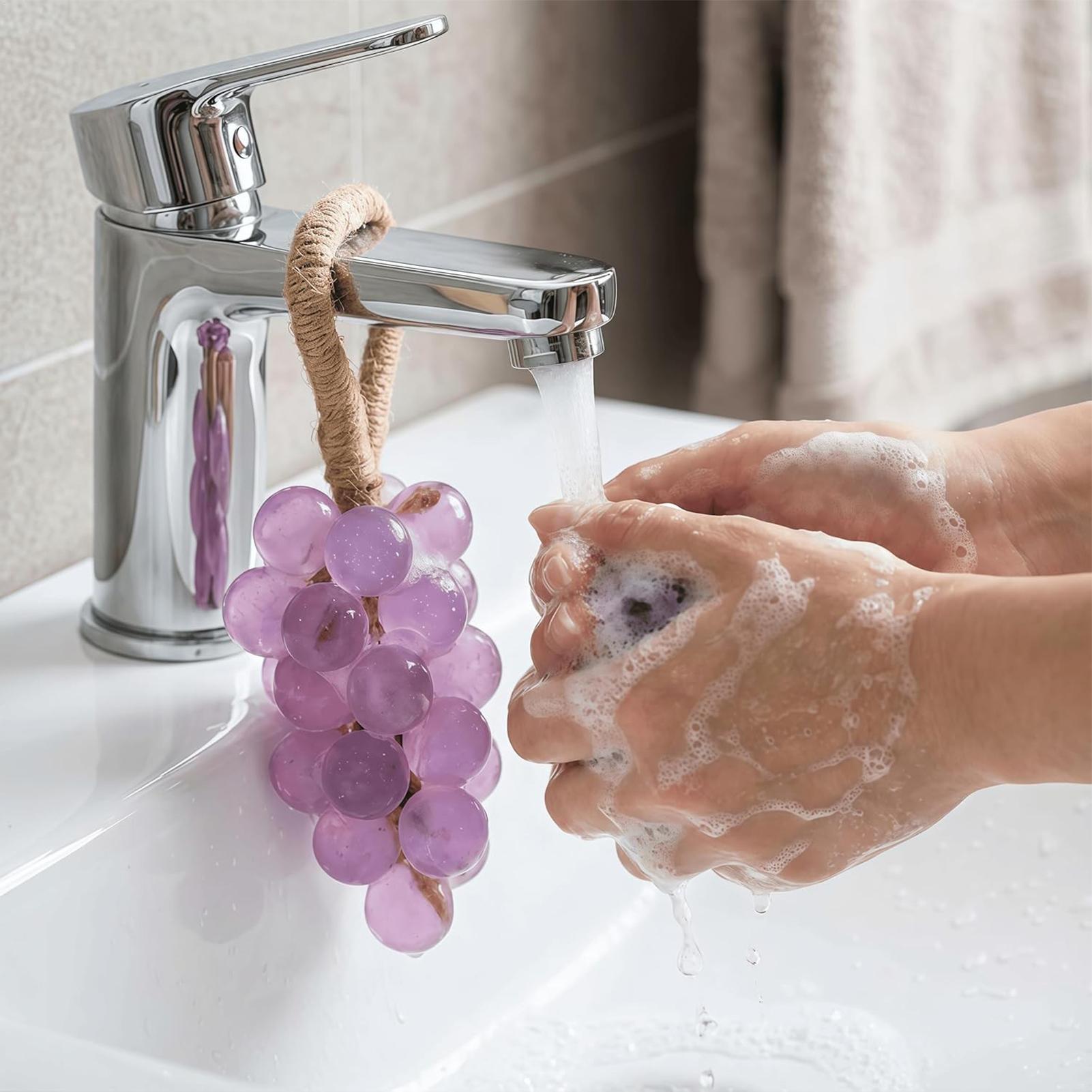 Soap Making Home - DIY石鹸作りキット グレープソープモールド 簡単リリース 食品グレードのクラフトモールド ジュートロープ付き 母の日