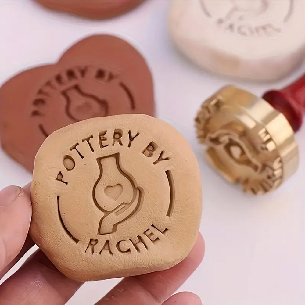 Soap Stamp Custom - 粘土用カスタム陶器スタンプ セラミック用カスタム真鍮スタンプ カスタムレタースタンプ レザーソープ真鍮モールド 独自のロゴデザイン付き
