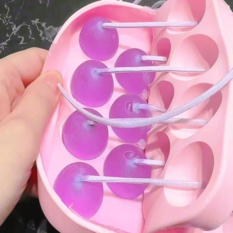 Soap Making Diy Kit - DIY石鹸作りキット グレープソープモールド 簡単リリース 食品グレードのクラフトモールド ジュートロープ付き 母の日