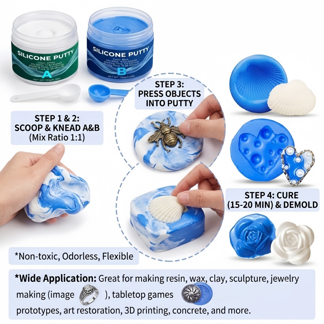 シリコーンパテ型作成用品 石膏キャンドル石鹸型用に簡単に成形 - Soap Making Molds のレビューと価格