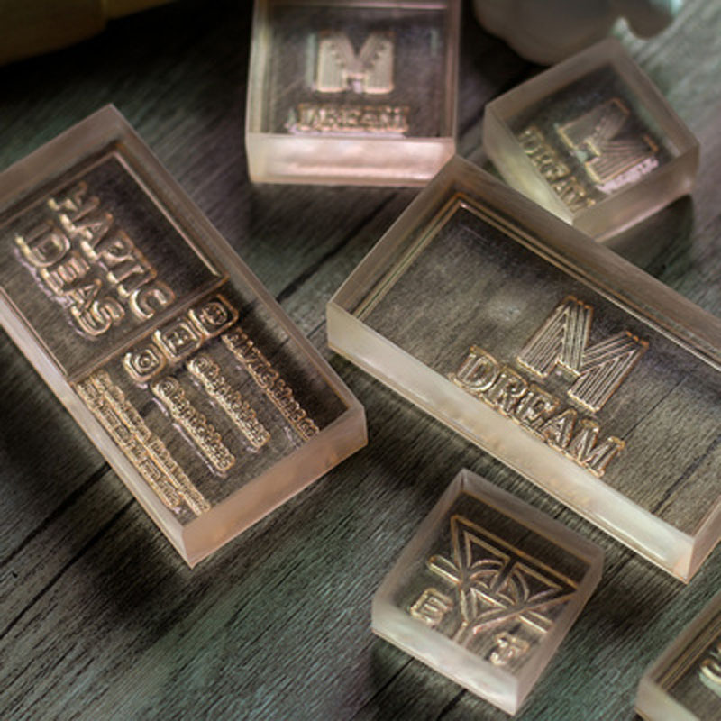 パーソナライズされたアクリルソープスタンプ,手作りの日曜大工 - Soap Stamp Custom のレビューと価格