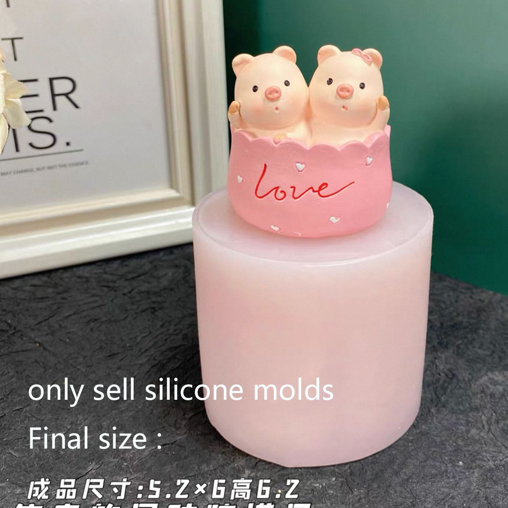 ラッキーピッグシリコンモールド石膏セメントキャンドルDIYエ - Soap Making Friends のレビューと価格