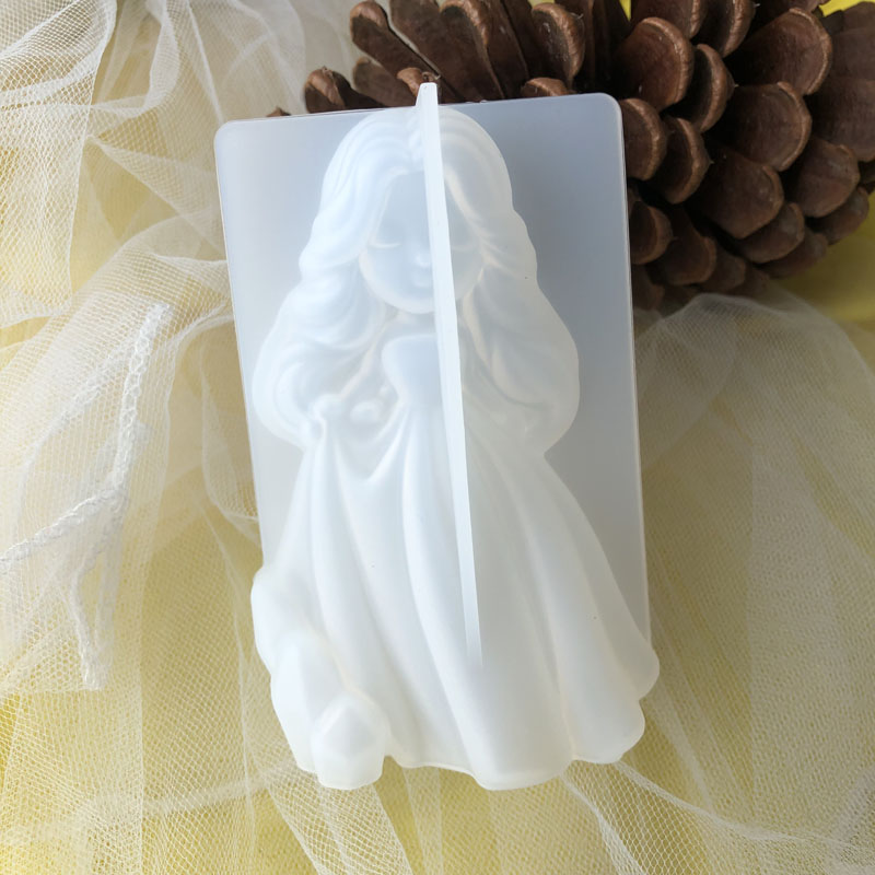 3D かわいいプリンセスシリコーンキャンドルモールド天使の女 - Soap Making Home のレビューと価格