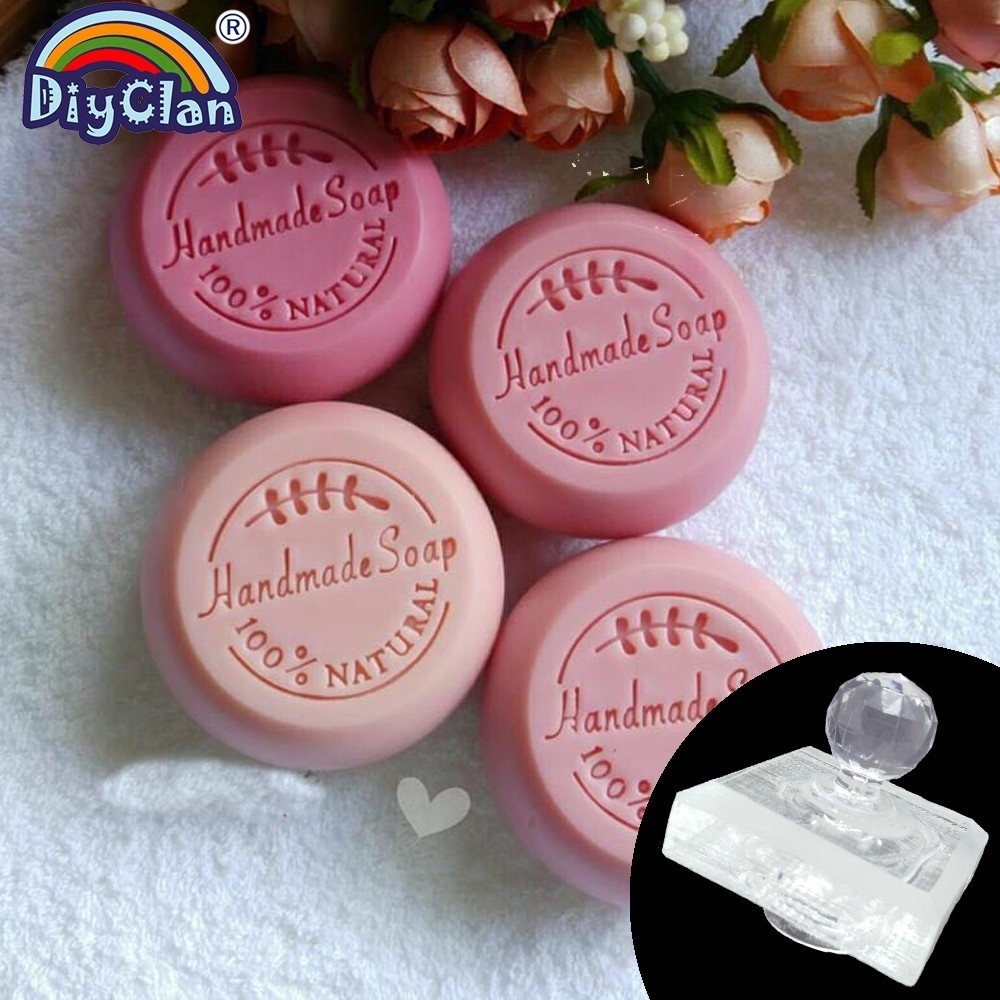 手作りの石鹸スタンプ,透明なオリーブブランチ,天然石鹸,チャ - Soap Stamp Custom のレビューと価格