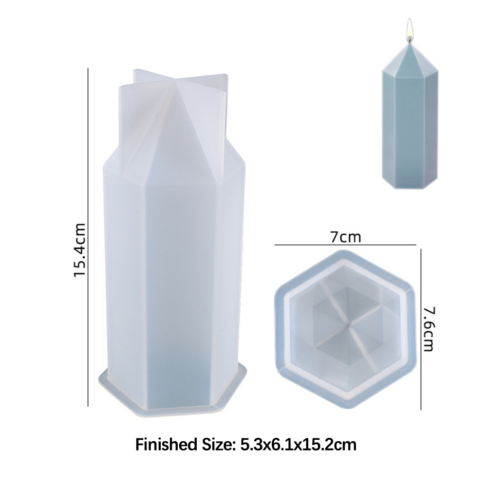 六角形のシリコンキャンドルモールド,樹脂石鹸型,日曜大工,キ - Soap Making Diy Kit のレビューと価格