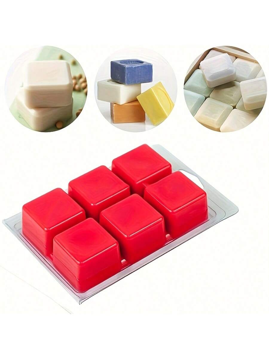 12/24個入り 長方形 6穴 クリアプラスチックモールドト - Soap Making Websites のレビューと価格