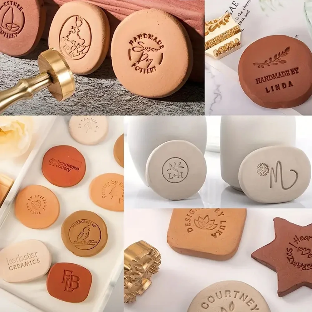 陶器用カスタムクレイスタンプ、セラミックスタンプ、石鹸スタン - Soap Stamp Custom のレビューと価格