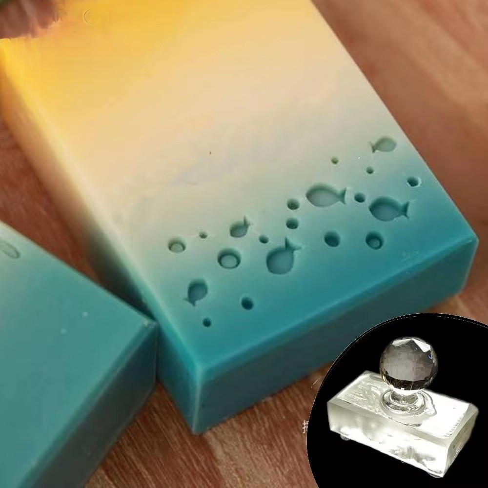 かわいい魚群手作りアクリル石鹸スタンプ作成海模様透明DIY天 - Soap Stamp Custom のレビューと価格