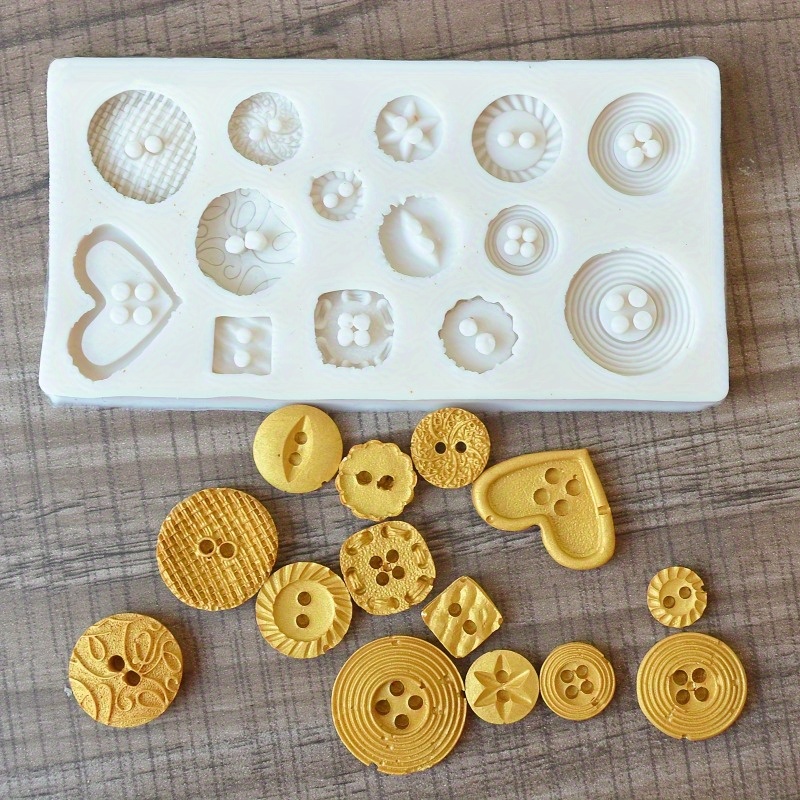 ボタン型シリコンモールド シリコンモールド 石鹸やキャンドル - Soap Making Molds のレビューと価格