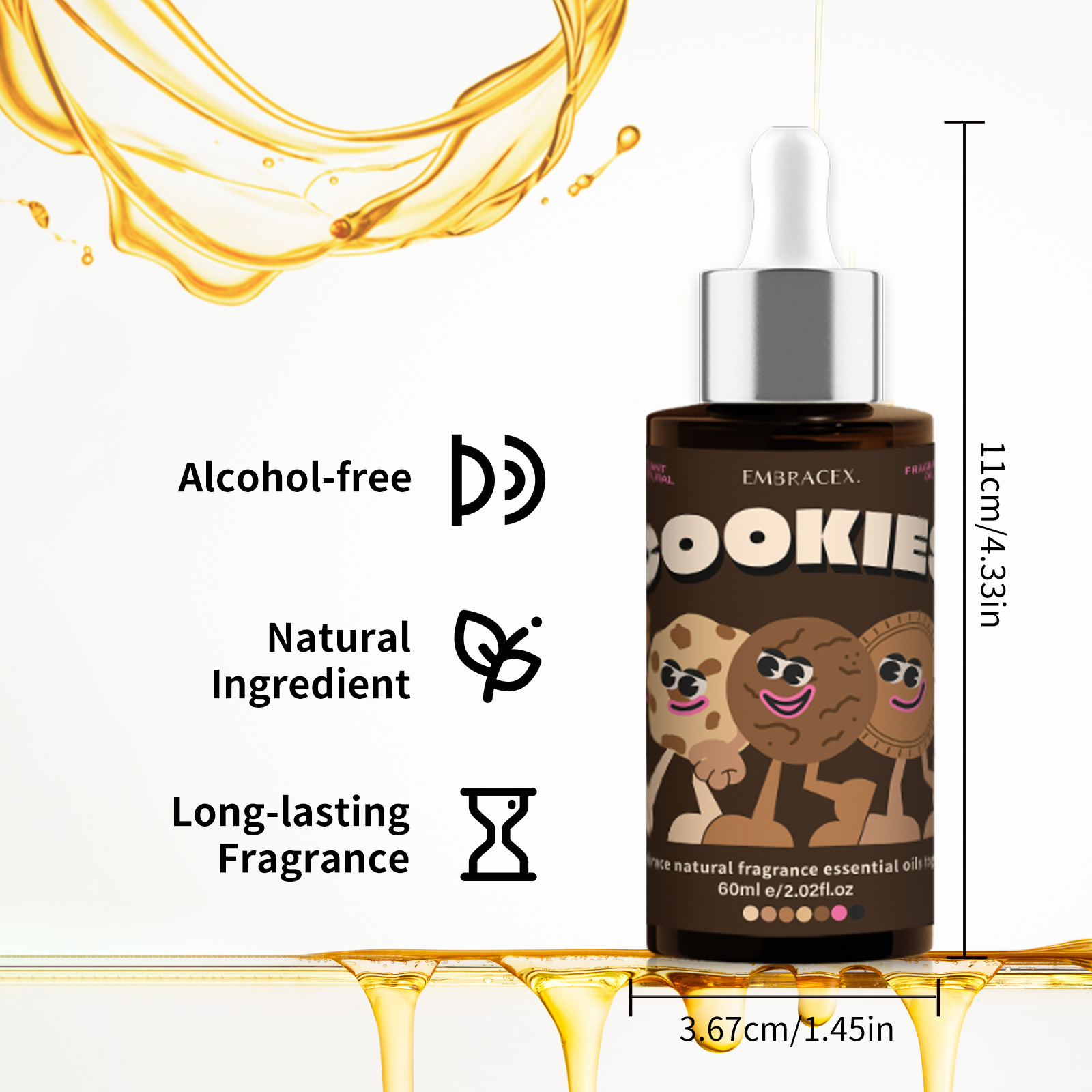 60ml クッキーエッセンシャルオイル スキンケアフレグラン - Soap Making Friends のレビューと価格