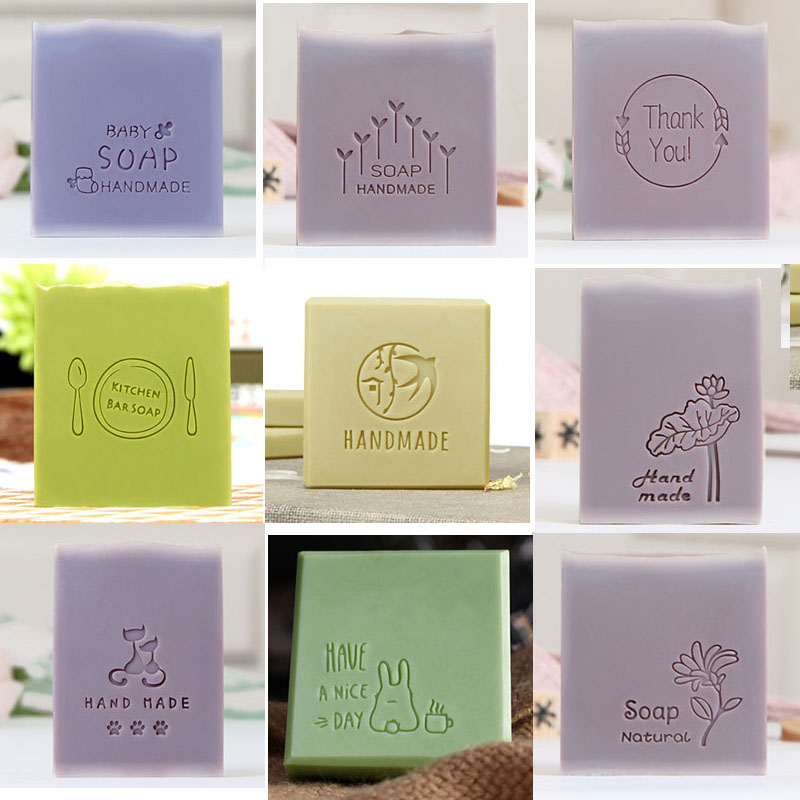 パーソナライズされたアクリルロゴ,透明石鹸スタンプ,DIYス - Soap Stamp Custom のレビューと価格