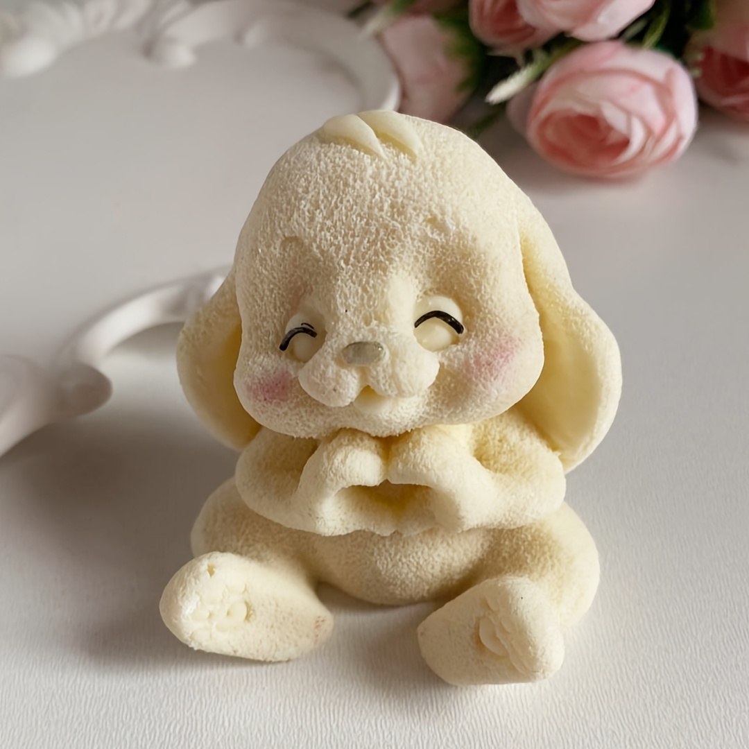 表現豊かな目とふわふわの耳が付いた愛らしいウサギの樹脂シリコ - Soap Making Molds のレビューと価格