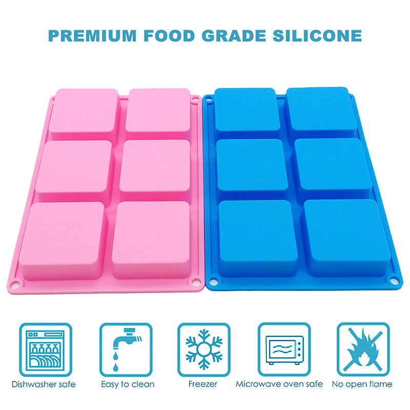 正方形のシリコン石鹸型,チョコレート,カップケーキ,コーンブ - Soap Mold Silicone Loaf のレビューと価格