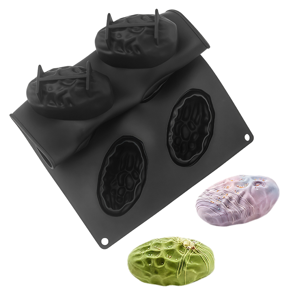 3または8セルのナツメヤシ型食品グレードシリコンムースケーキ - Soap Mold Silicone Loaf のレビューと価格
