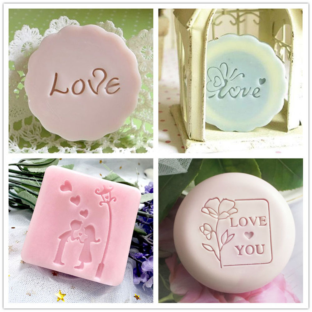 石鹸のスタンプ,手作り,パーソナライズされた自然な透明な樹脂 - Soap Stamp Custom のレビューと価格