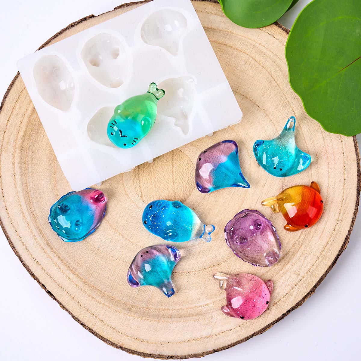 3Dヒーリング可愛いマンタ鯨シリコンモールドDIYキーホルダ - Soap Making Molds のレビューと価格