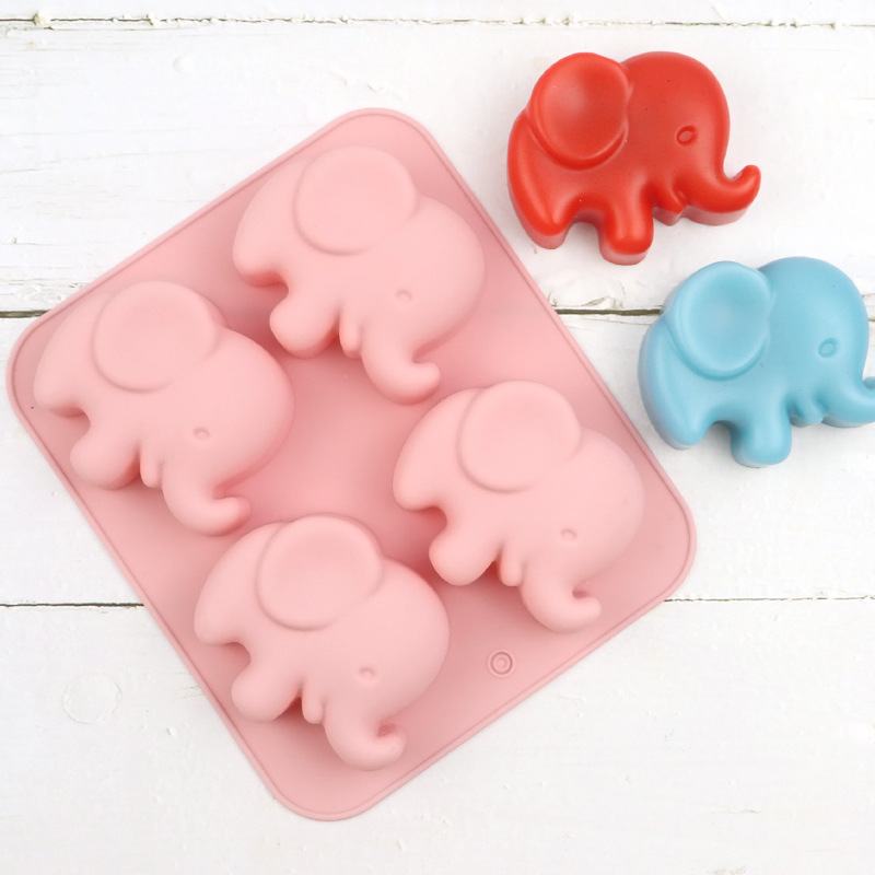 3D 象シリコーン型石鹸作り用品漫画動物ゼロキャンディチョコ - Soap Making Websites のレビューと価格