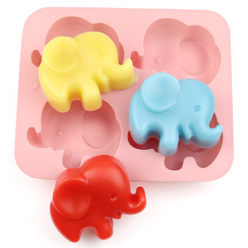 3D 象シリコーン型石鹸作り用品漫画動物ゼロキャンディチョコ - Soap Making Websites のレビューと価格