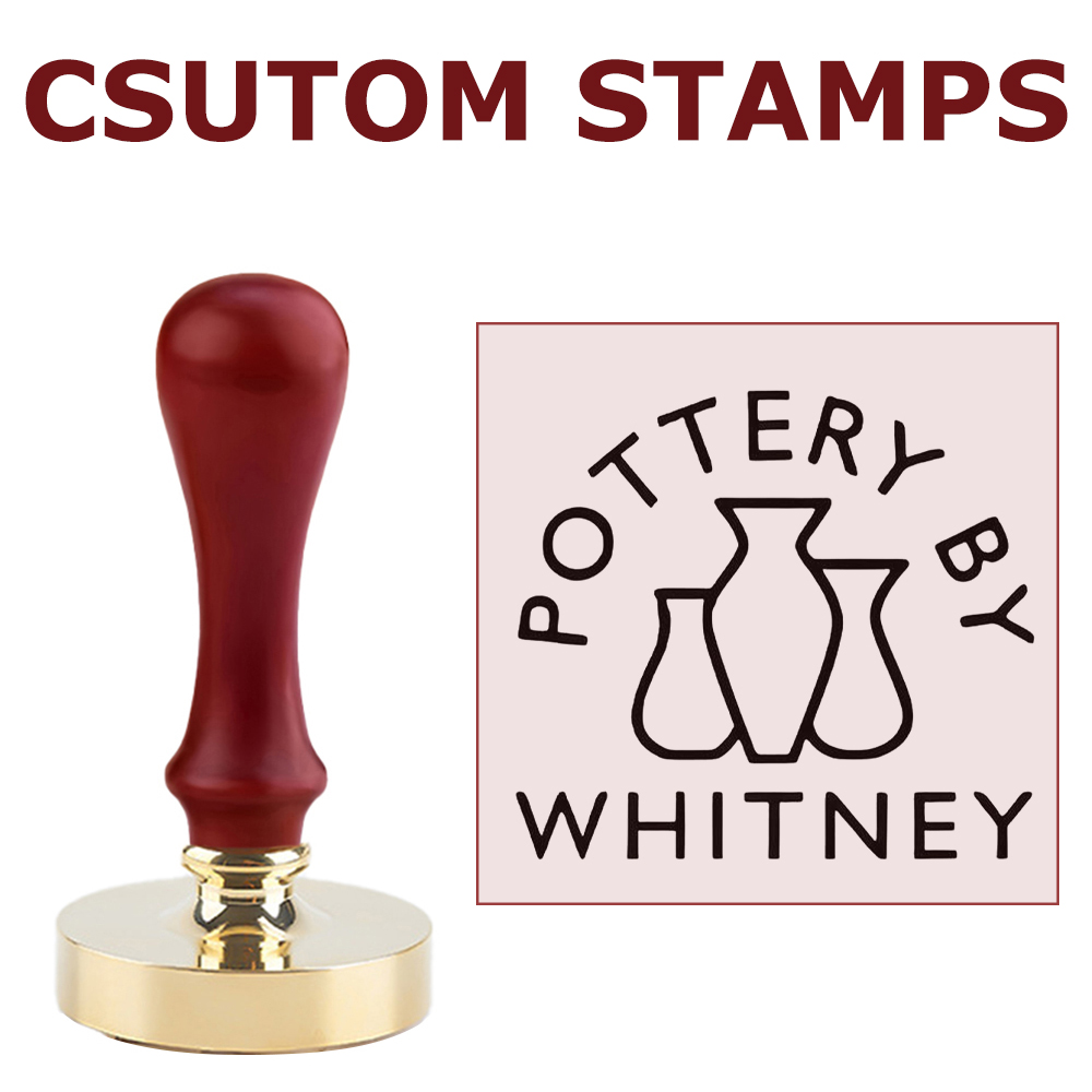 粘土用のパーソナライズされた陶器スタンプ 粘土石鹸氷に独自の - Soap Stamp Custom のレビューと価格