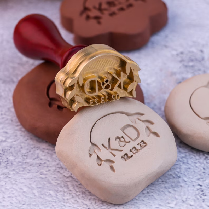粘土用のパーソナライズされた陶器スタンプ 粘土石鹸氷に独自の - Soap Stamp Custom のレビューと価格