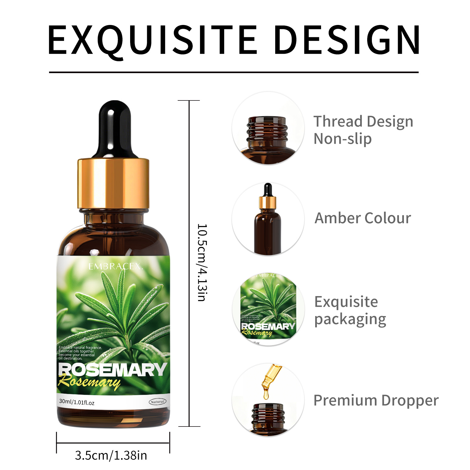 30ml ローズマリー天然植物エッセンシャルオイル カー用品 - Soap Making Friends のレビューと価格