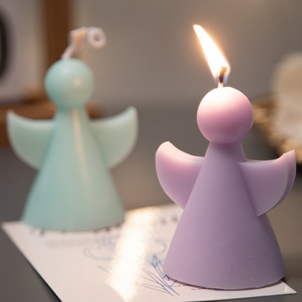 丸い頭の翼を持つアクリルキャンドルモールド,幾何学的な人形, - Soap Making Home のレビューと価格