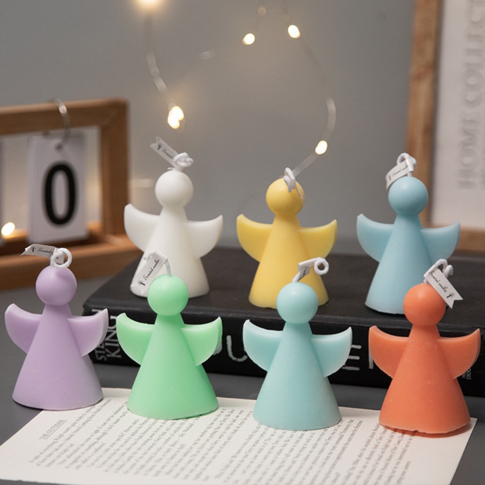 丸い頭の翼を持つアクリルキャンドルモールド,幾何学的な人形, - Soap Making Home のレビューと価格
