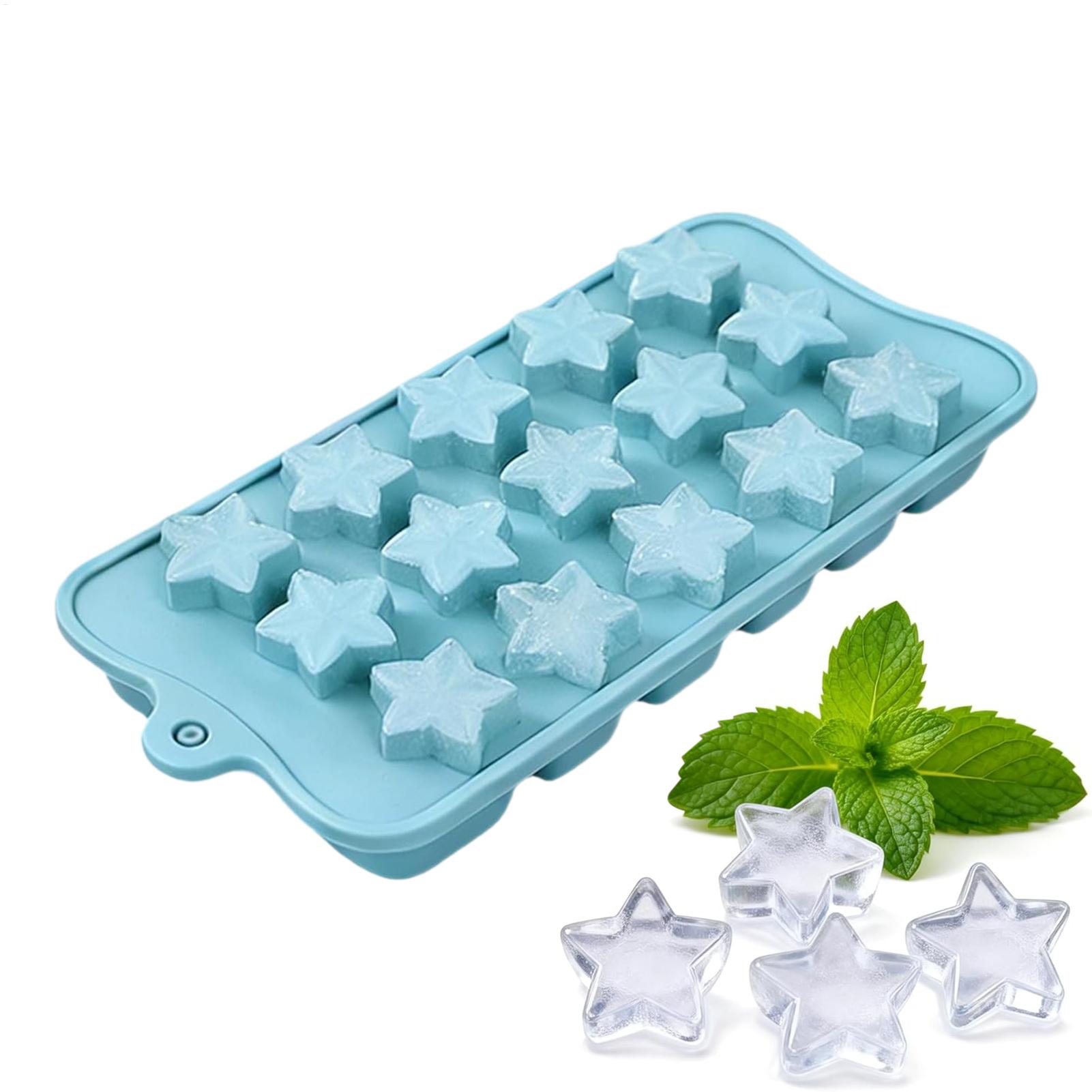 スターシリコンモールド 15個取り ブルー星型 簡単リリース - Soap Making Websites のレビューと価格