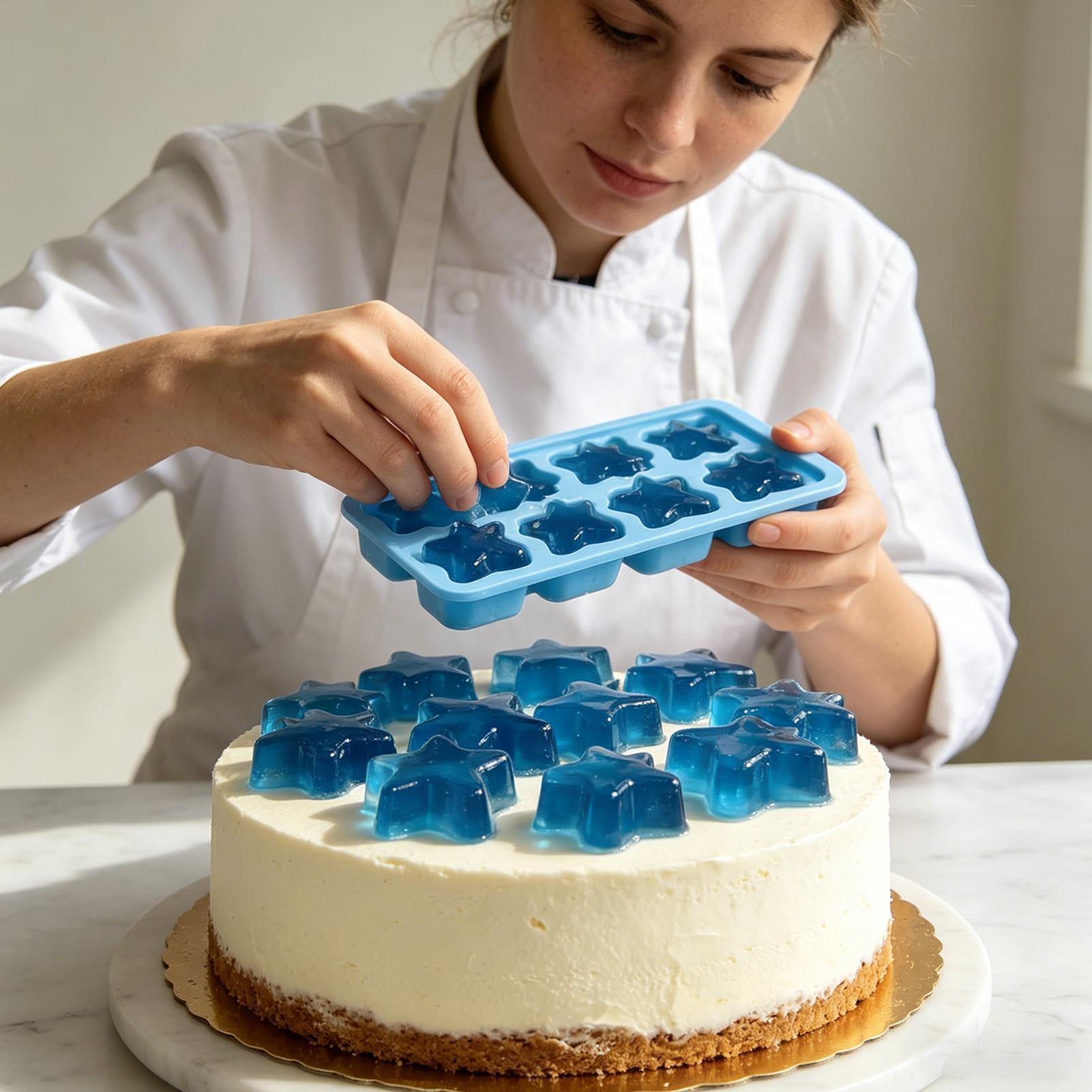 スターシリコンモールド 15個取り ブルー星型 簡単リリース - Soap Making Websites のレビューと価格