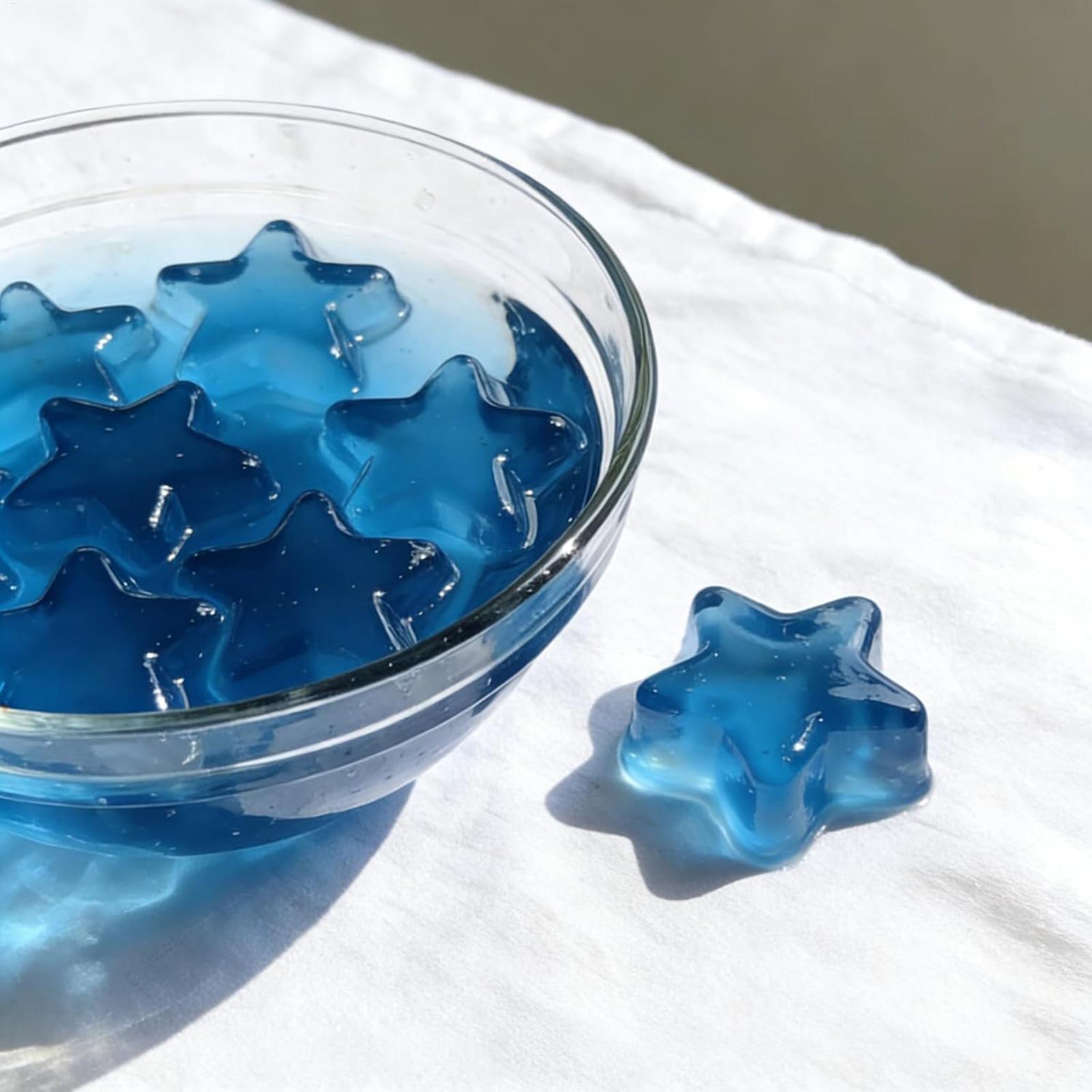 スターシリコンモールド 15個取り ブルー星型 簡単リリース - Soap Making Websites のレビューと価格