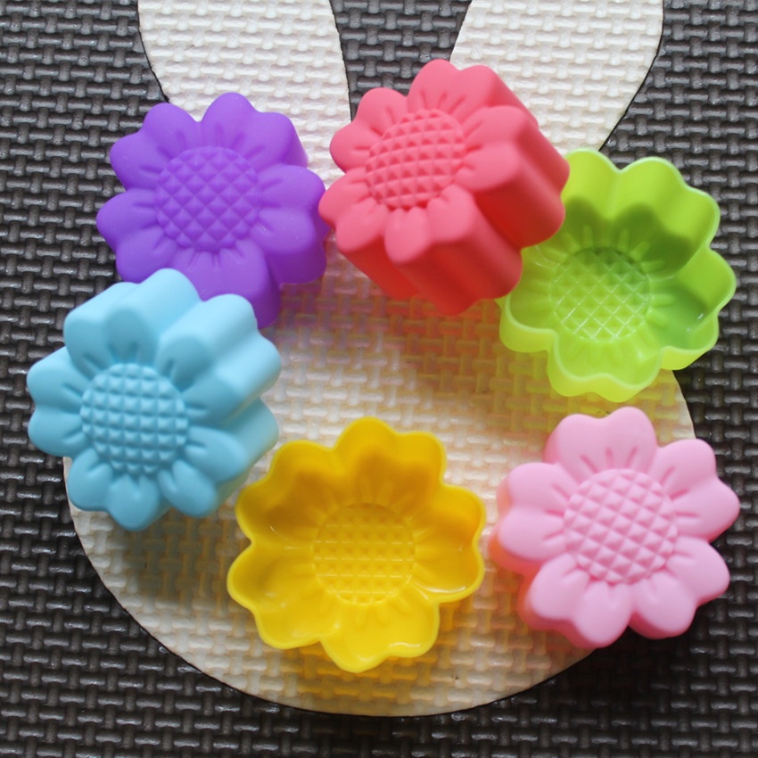 6個セット ノンスティック 花柄 シリコンモールド チョコレ - Soap Making Molds のレビューと価格