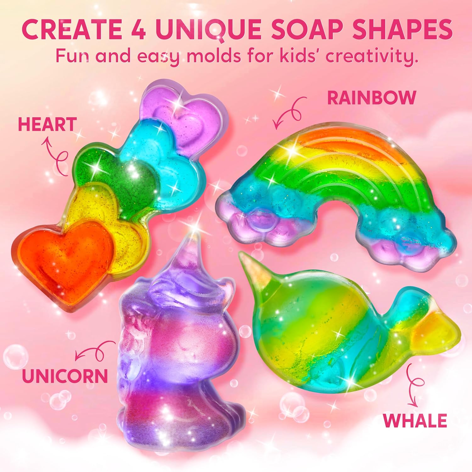 JOYFY ユニコーン石鹸作りキット 女の子向け工作 DIY - Soap Making Ideas のレビューと価格