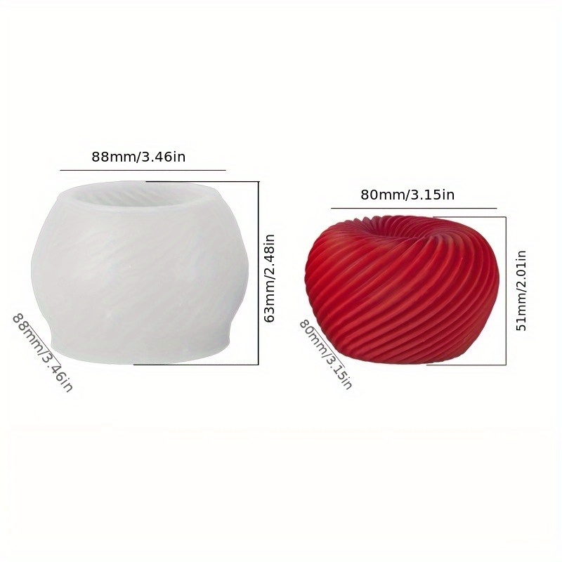 石鹸、キャンドル、石膏工芸品の作成に適した、おしゃれな赤いリ - Soap Making Molds のレビューと価格