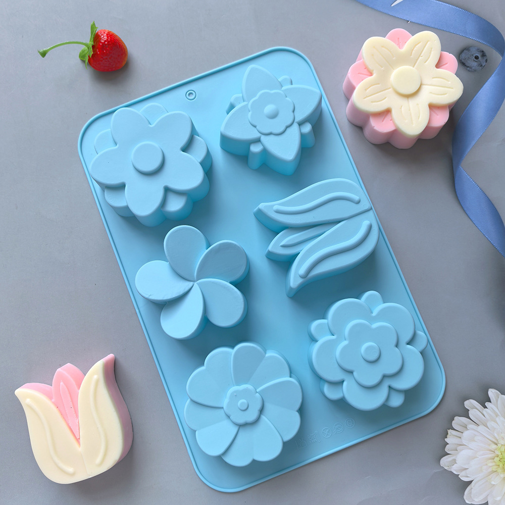 様々な花の形をしたシリコンモールド、石鹸やキャンドル作り、ケ - Soap Mold Silicone Loaf のレビューと価格