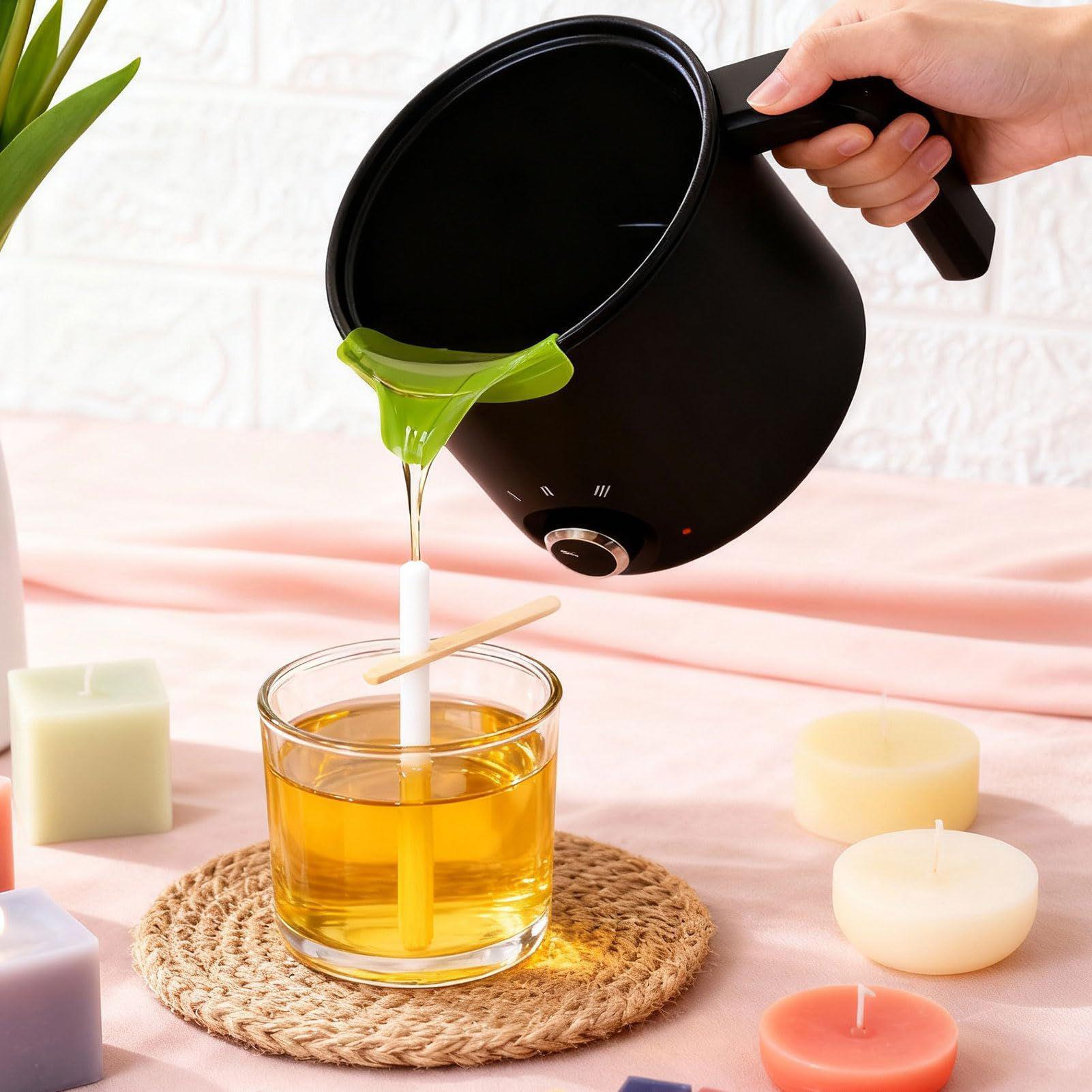 キャンドルワックス溶解ポット 1.5L 大型ステンレス製電気 - Soap Making Ideas のレビューと価格