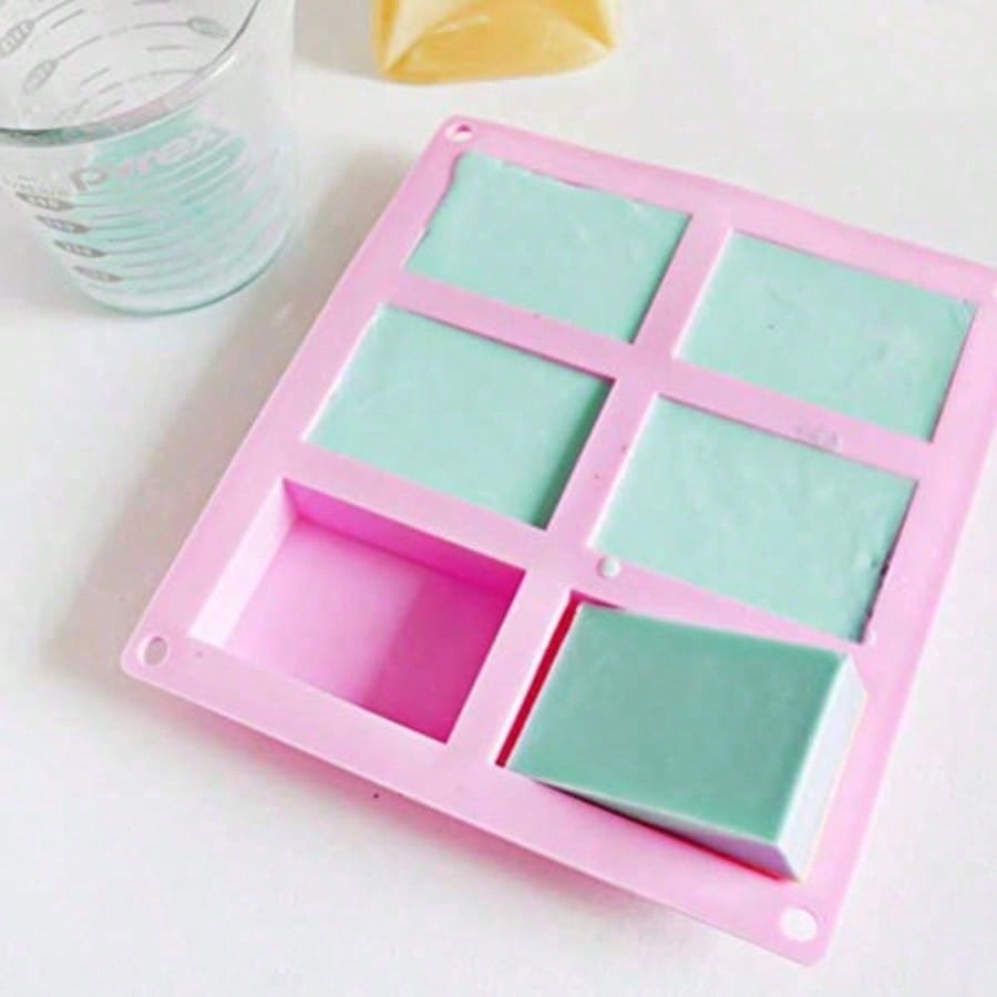 1-2パック6個入りDIYシリコンモールド、ピンクの手作り石 - Soap Mold Silicone Loaf のレビューと価格