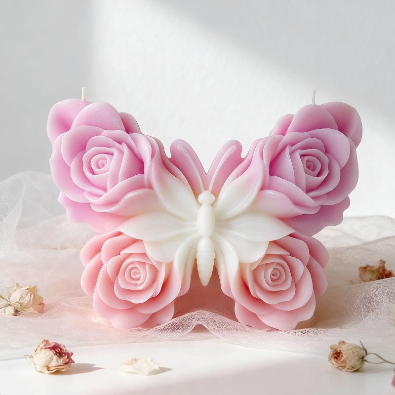 DIY ローズバタフライフォームシリコーン型手作りアロマキャ - Soap Making Ideas のレビューと価格