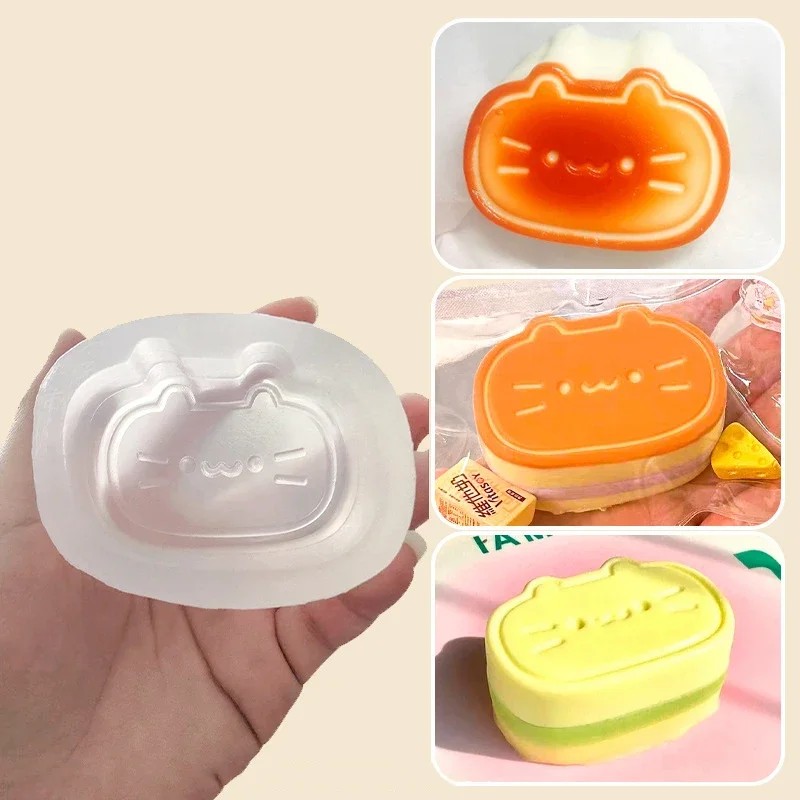 新しいデザイン1個入り猫型チーズケーキシリコンモールド、DI - Soap Making Game のレビューと価格