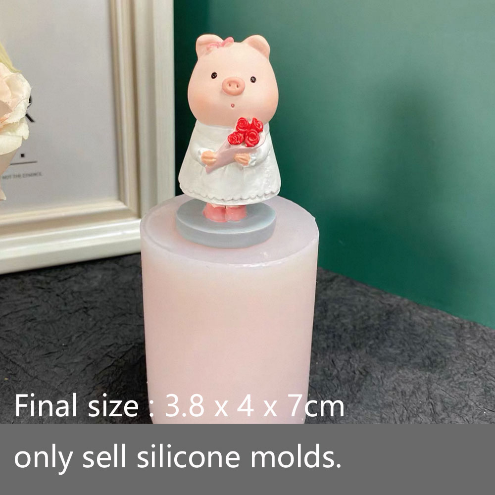 ラッキーピッグシリコンモールド石膏セメントキャンドルDIY樹 - Soap Making Friends のレビューと価格